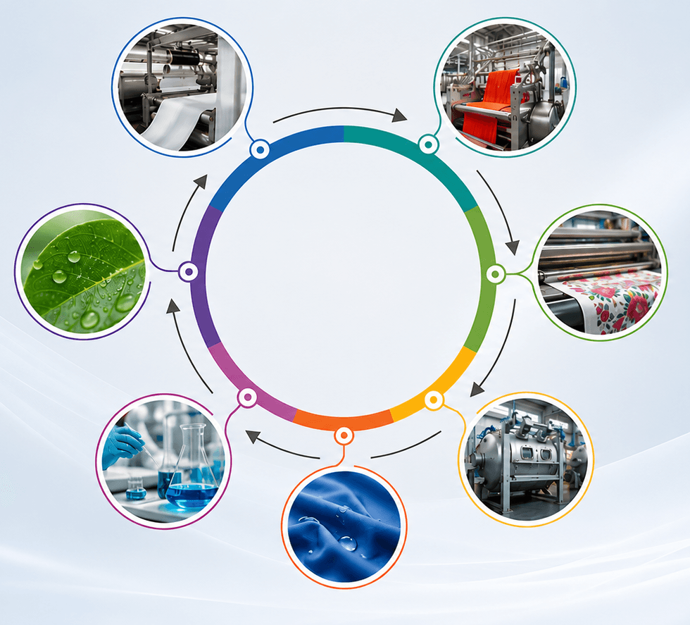 Americos textile chemical production flow
